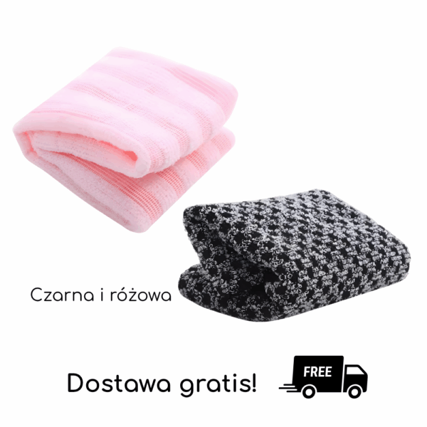 Satynova – każdy centymetr idealnie gładki - 2x Satynova (czarna i różowa)